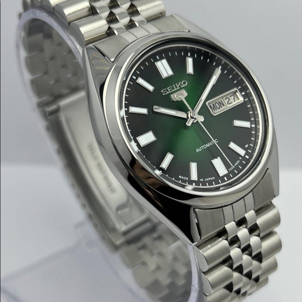 Seiko 5 SNXS Automatic Wrist Watch, Sunburst Dial, Day-Date Japanese Made